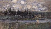 Claude Monet View of Vetheuil oil painting reproduction
